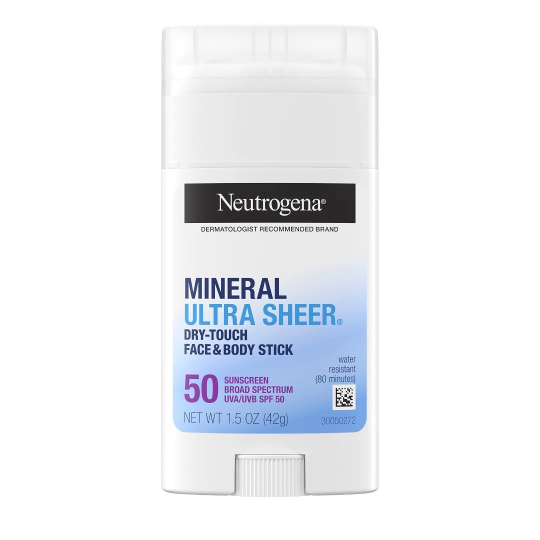 NEUTROGENA ULTRA SHEER DRY TOUCH SPF 50 MINERAL SUNSCREEN STICK
