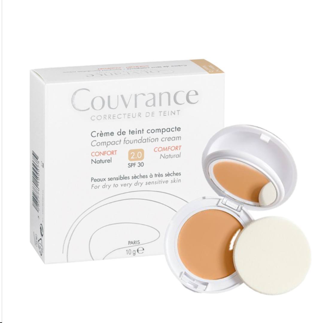 AVÈNE COUVRANCE COMPACT FOUNDATION  COMFORT 2.0 NATURAL SPF30 10g
