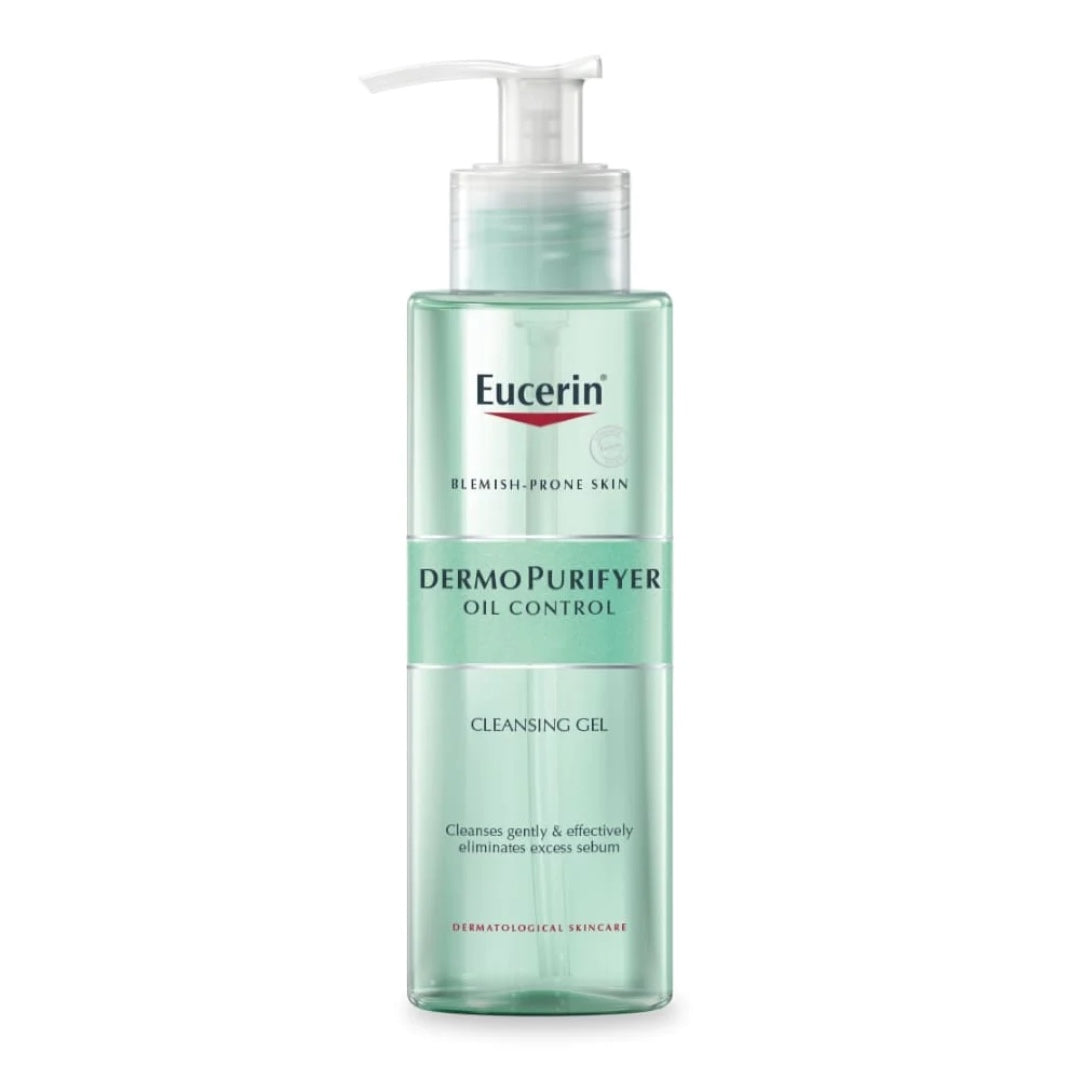 EUCERIN DERMOPURIFYER 
Triple Effect Serum + Protective Fluid + Cleansing Gel (Free)