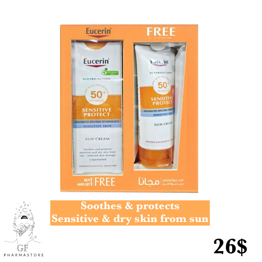 EUCERIN SENSITIVE PROTECT Sun Cream SPF50+
(Pack of 2)