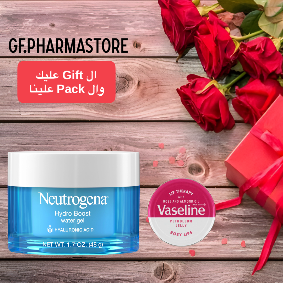 NEUTROGENA HYDRO BOOST HYALURONIC ACID + VASELINE LIP THERAPY (FREE)