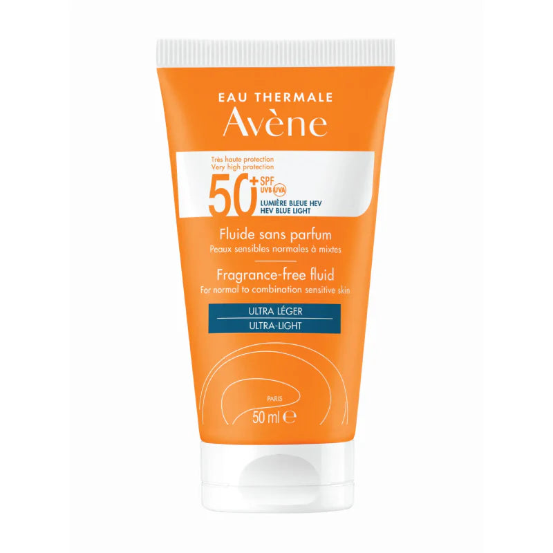 AVÈNE VERY HIGH PROTECTION SPF50+ FRAGRANCE FREE FLUID 50ML