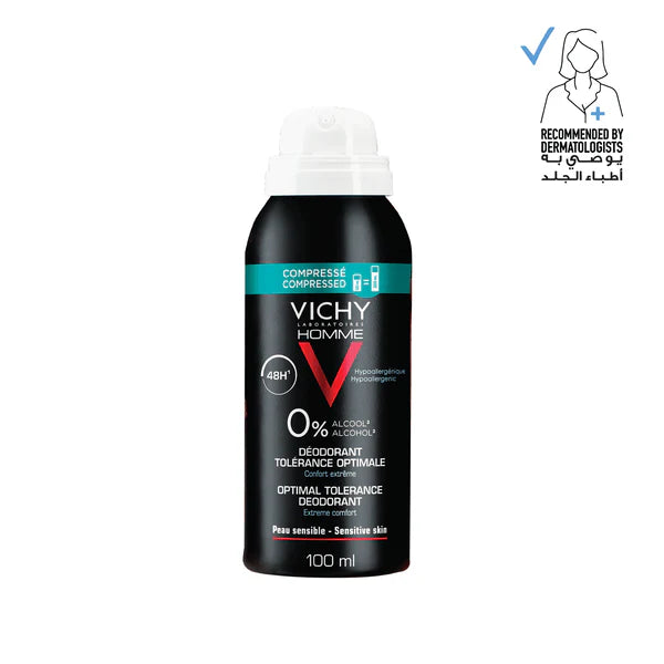 VICHY HOMME 48H DEODORANT TOLERANCE OPTIMALE SPRAY 100ML