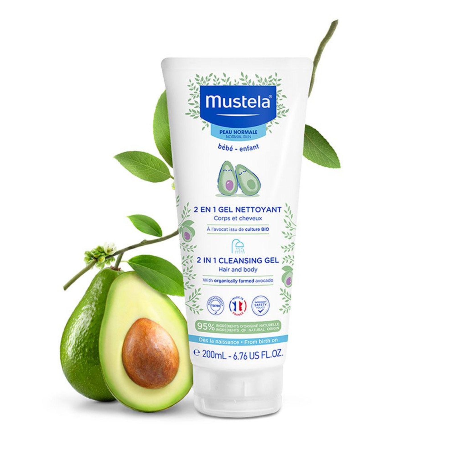MUSTELLA 2 IN 1 CLEANSING GEL HAIR & BODY 200 ML