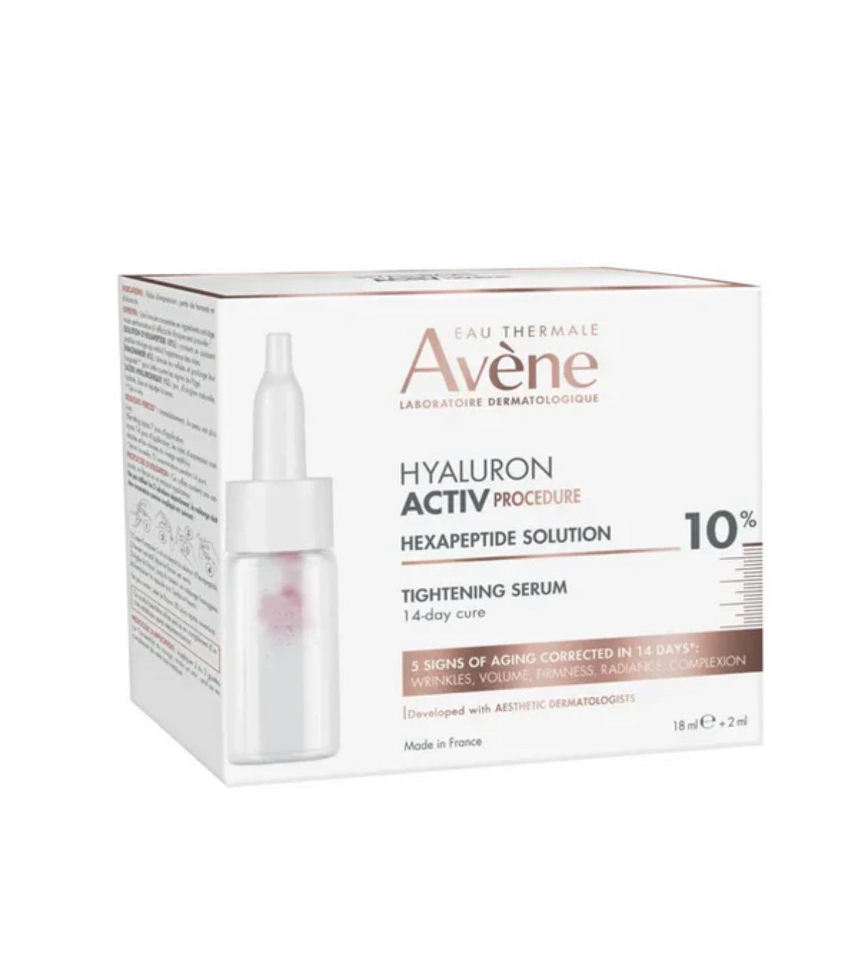 Hyaluron Activ Firming Serum l 10% Hexapeptide Solution 18ml l Anti-Aging Lifting Serum for Wrinkles & Firmness