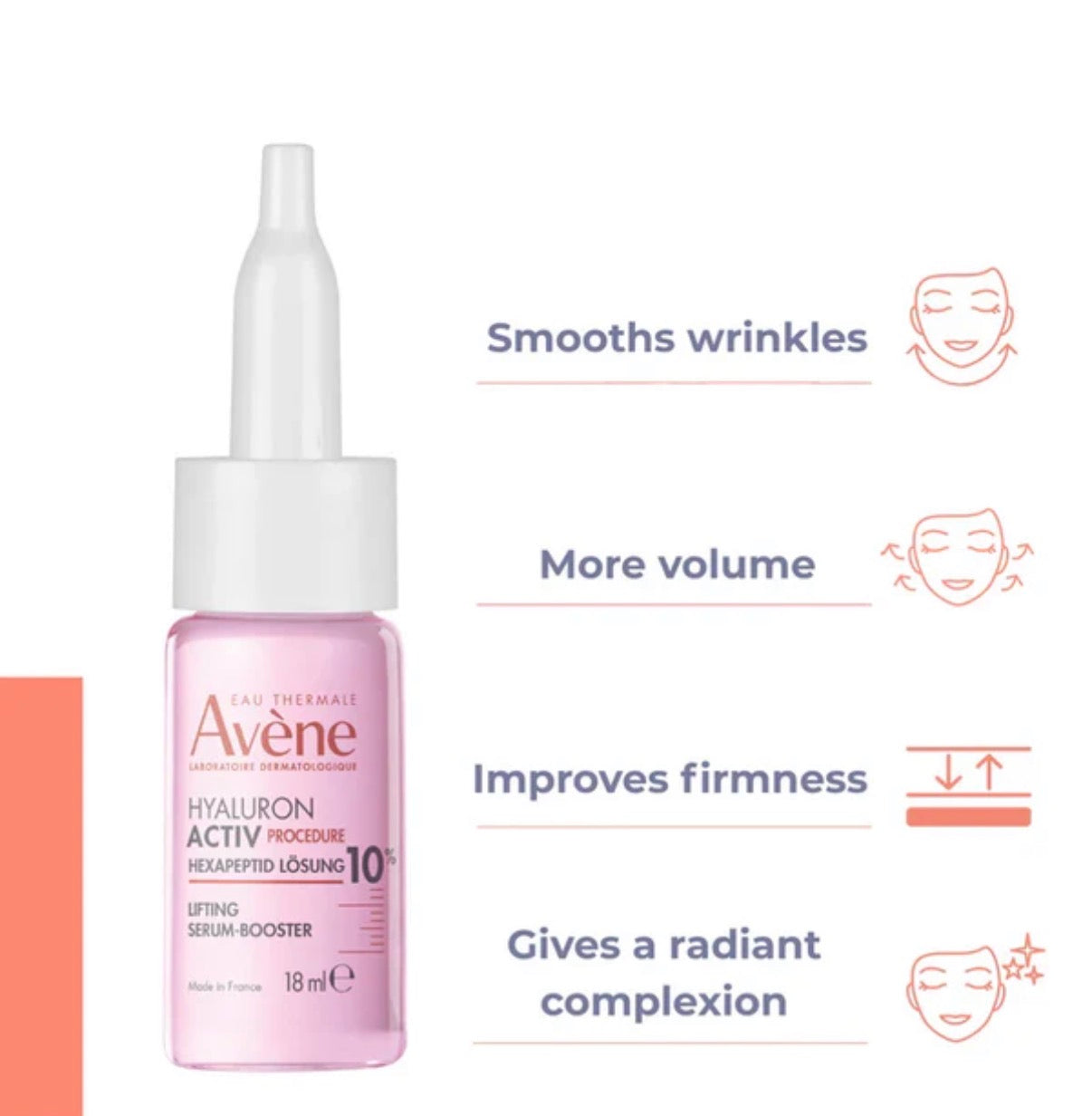 Hyaluron Activ Firming Serum l 10% Hexapeptide Solution 18ml l Anti-Aging Lifting Serum for Wrinkles & Firmness