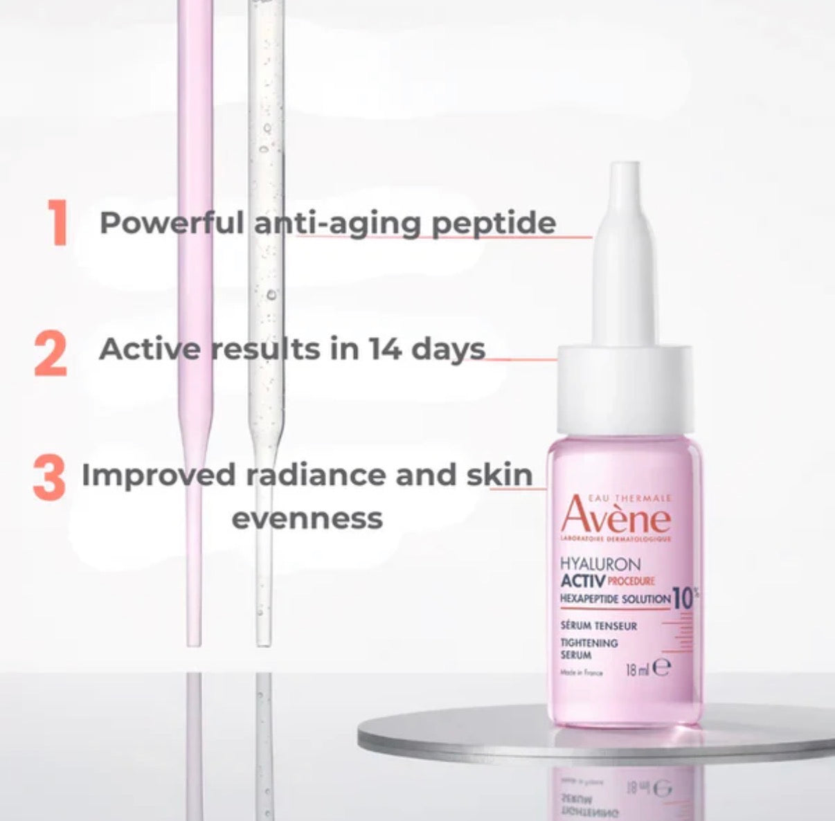 Hyaluron Activ Firming Serum l 10% Hexapeptide Solution 18ml l Anti-Aging Lifting Serum for Wrinkles & Firmness